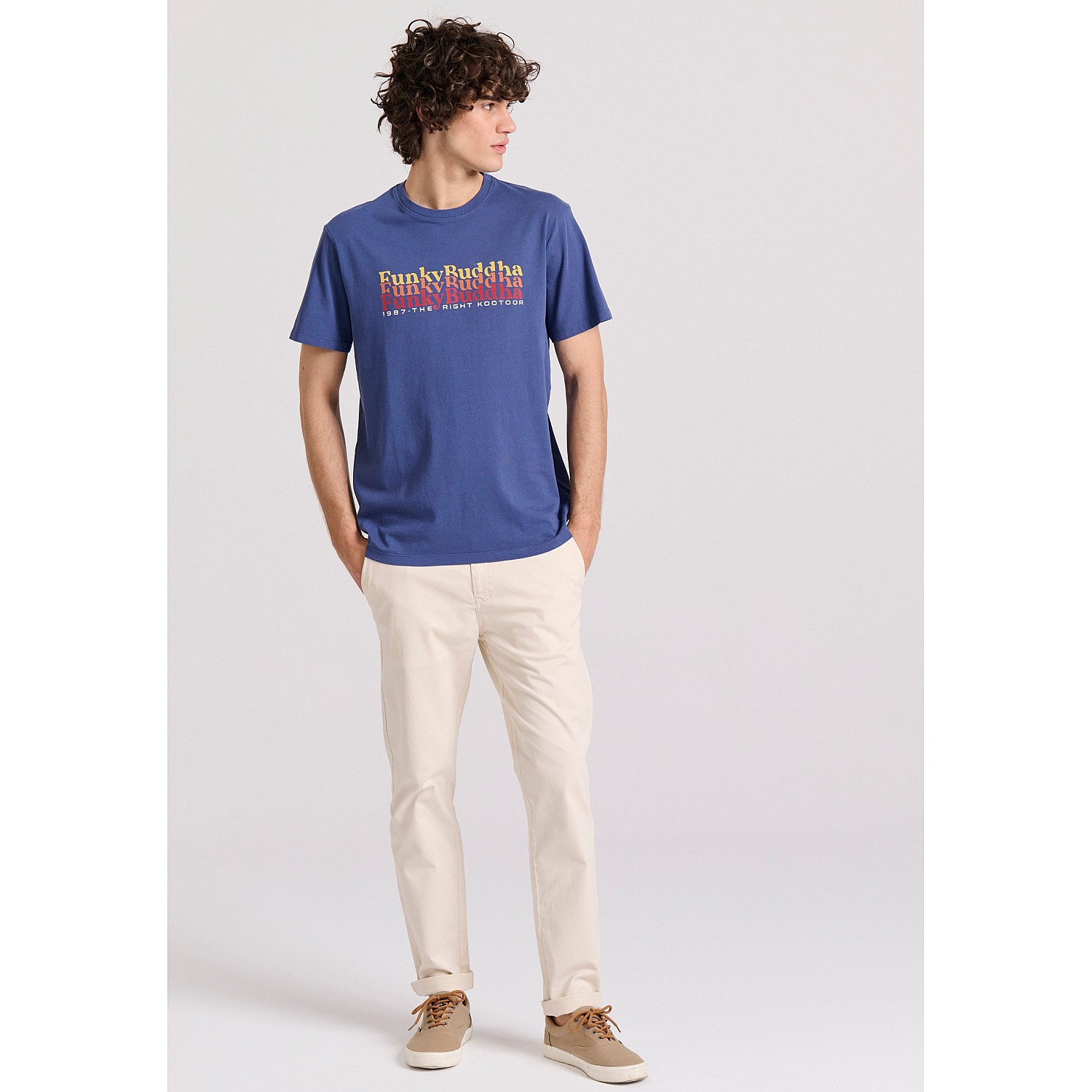 FUNKY BUDDHA Ανδρικό T-Shirt FBM009-044-04