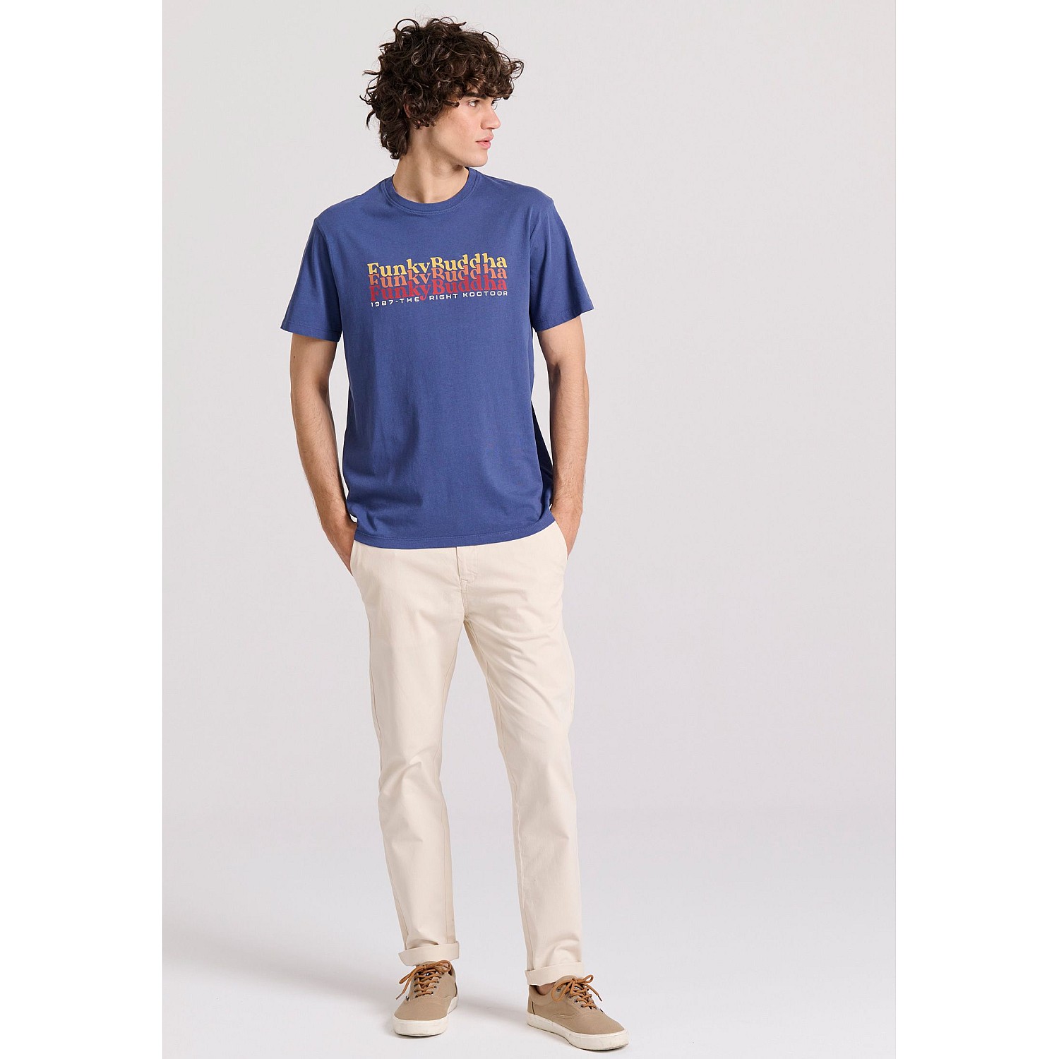 FUNKY BUDDHA Ανδρικό T-Shirt FBM009-044-04