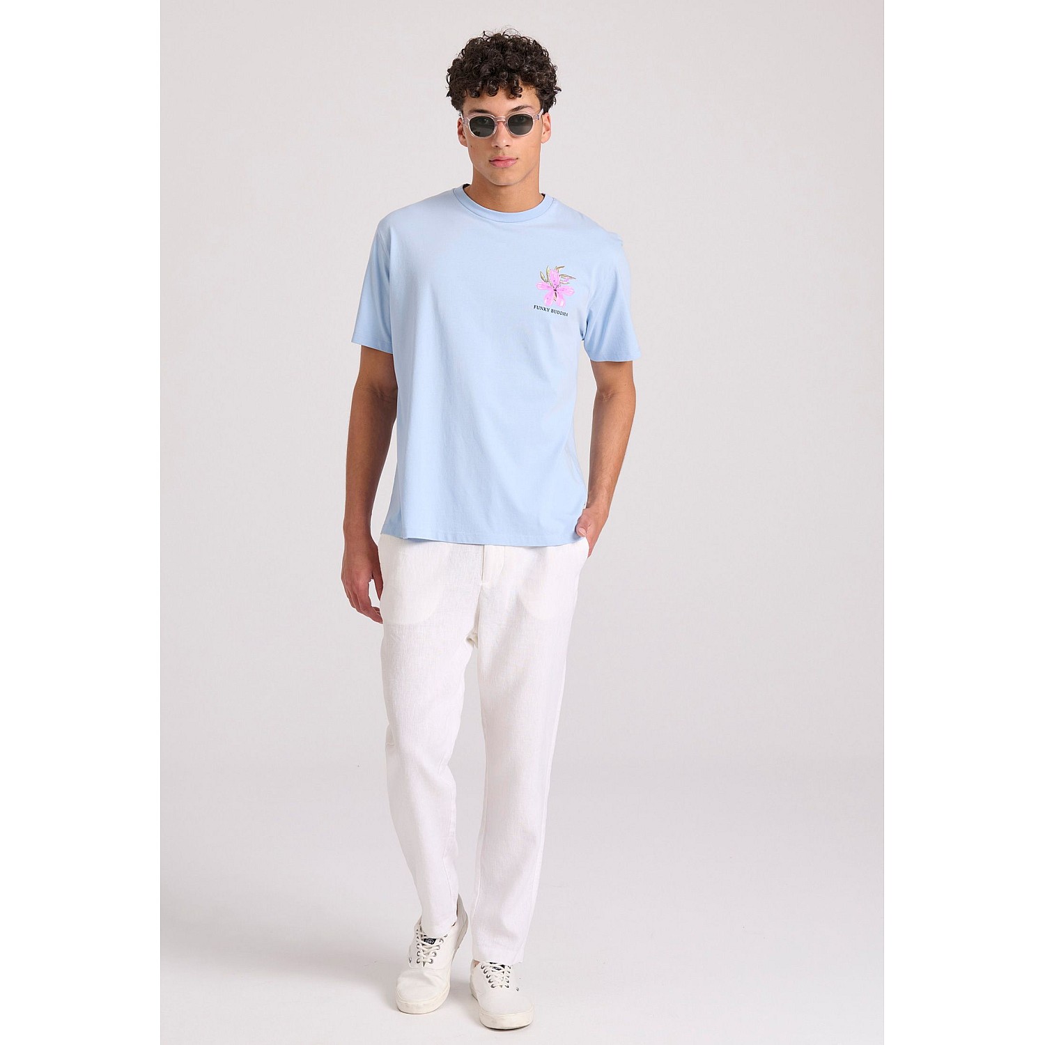 FUNKY BUDDHA Ανδρικό Relaxed Fit T-Shirt FBM009-055-04