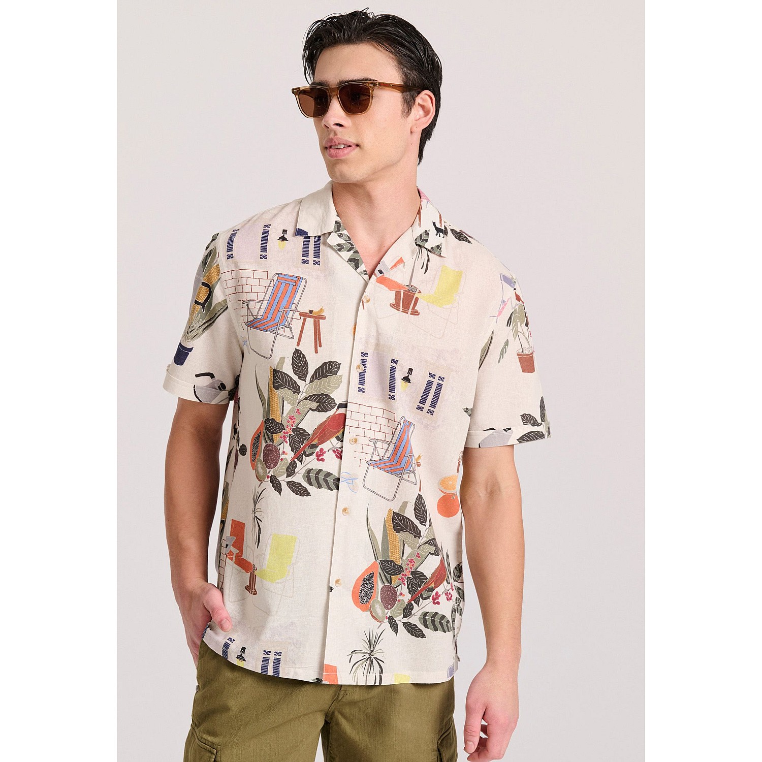 FUNKY BUDDHA Ανδρικό Πουκάμισο FBM009-058-05