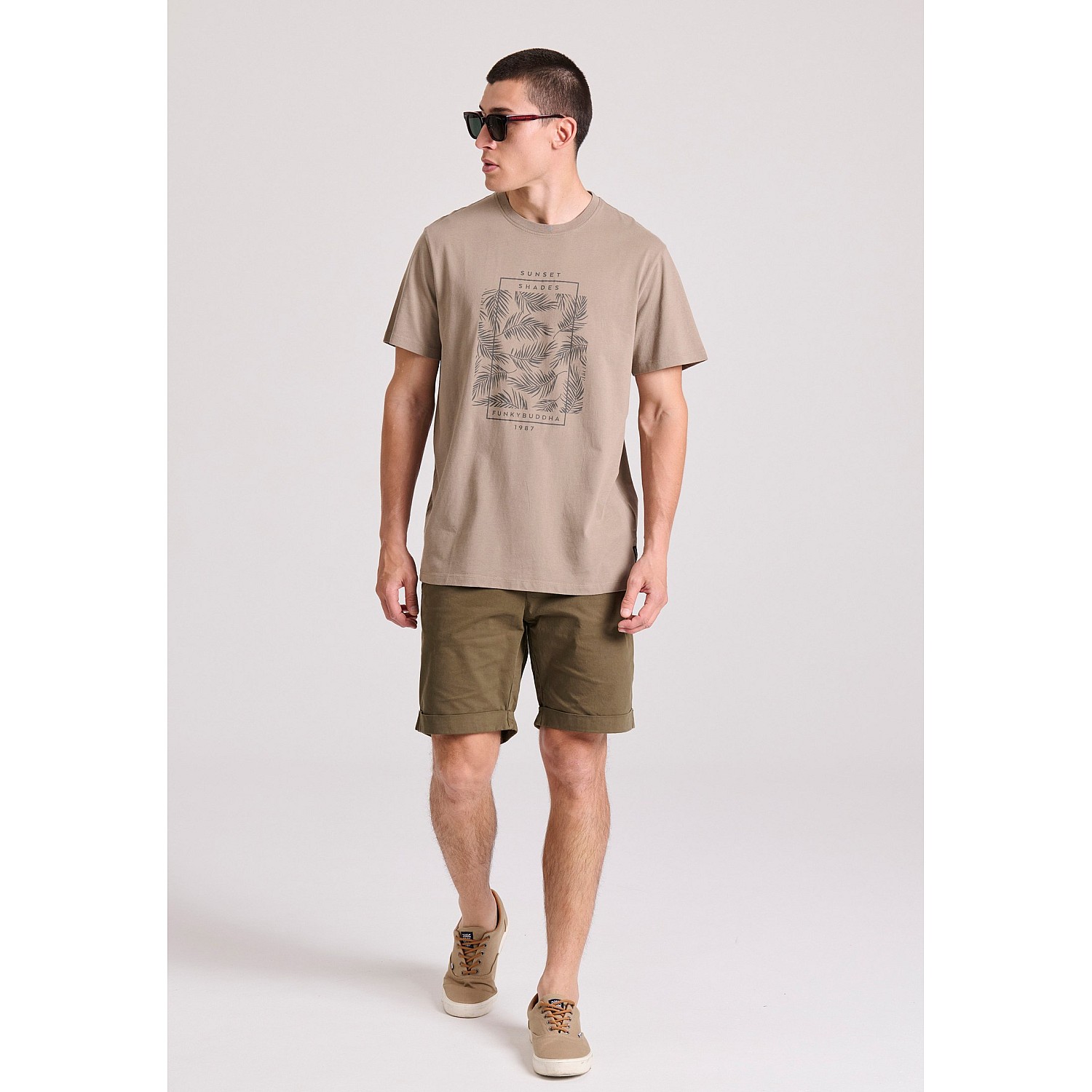 FUNKY BUDDHA Ανδρικό T-Shirt FBM009-065-04