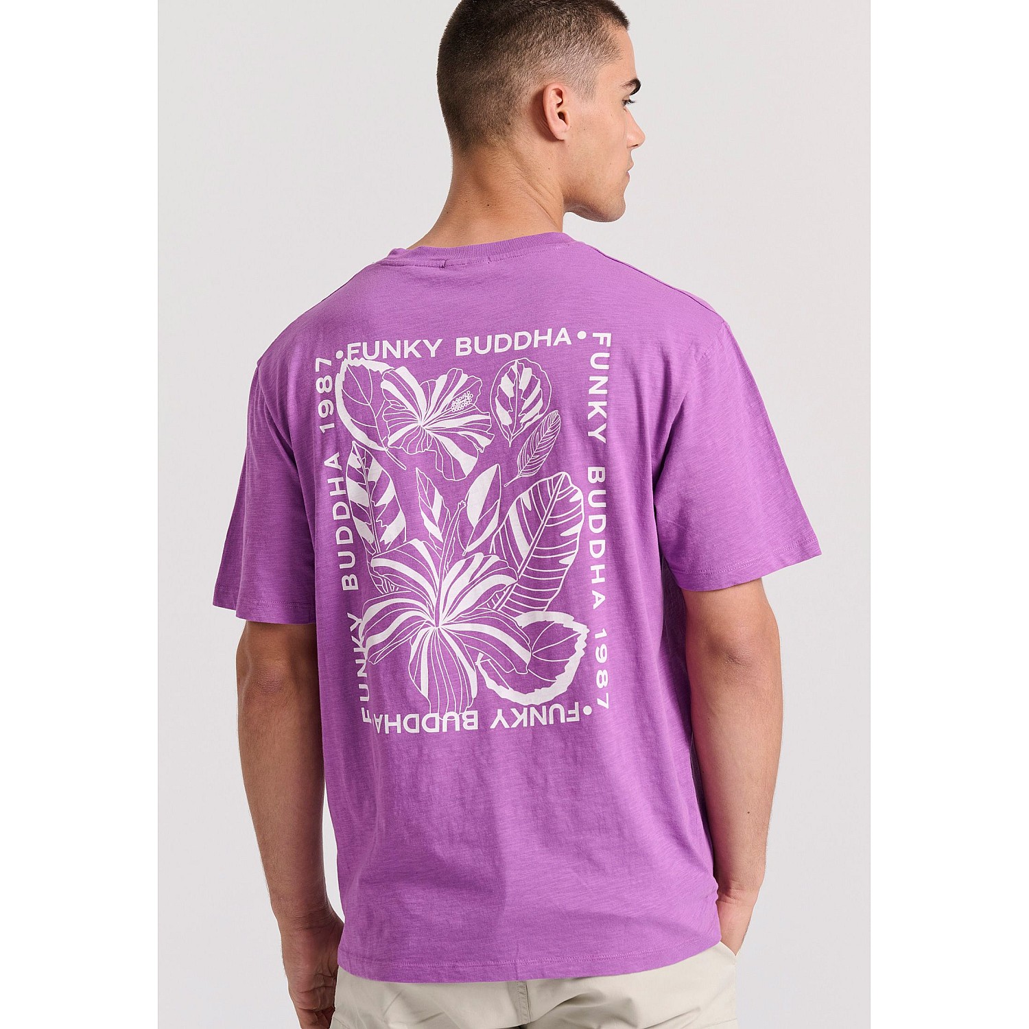 FUNKY BUDDHA Ανδρικό Relaxed Fit T-Shirt FBM009-066-04