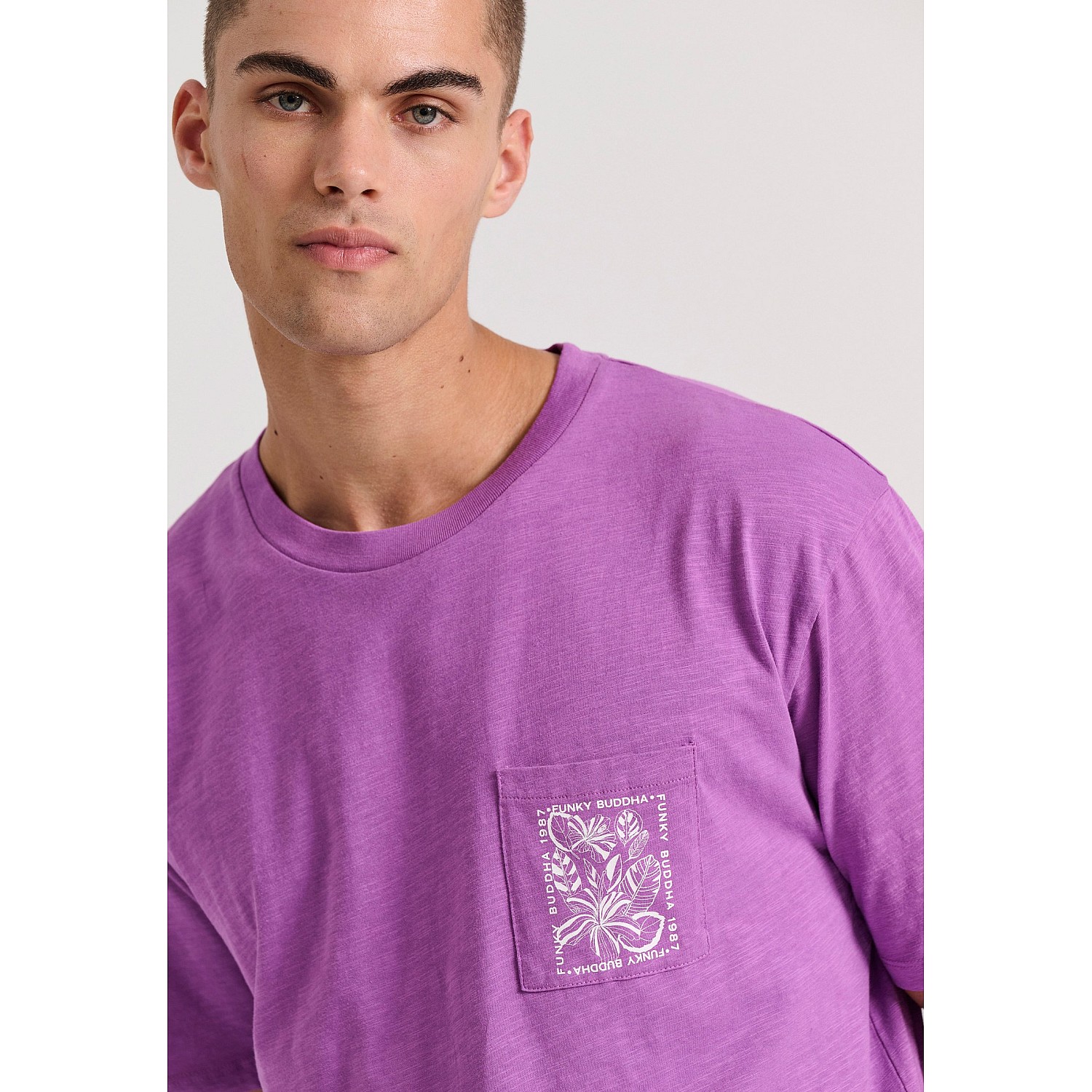 FUNKY BUDDHA Ανδρικό Relaxed Fit T-Shirt FBM009-066-04
