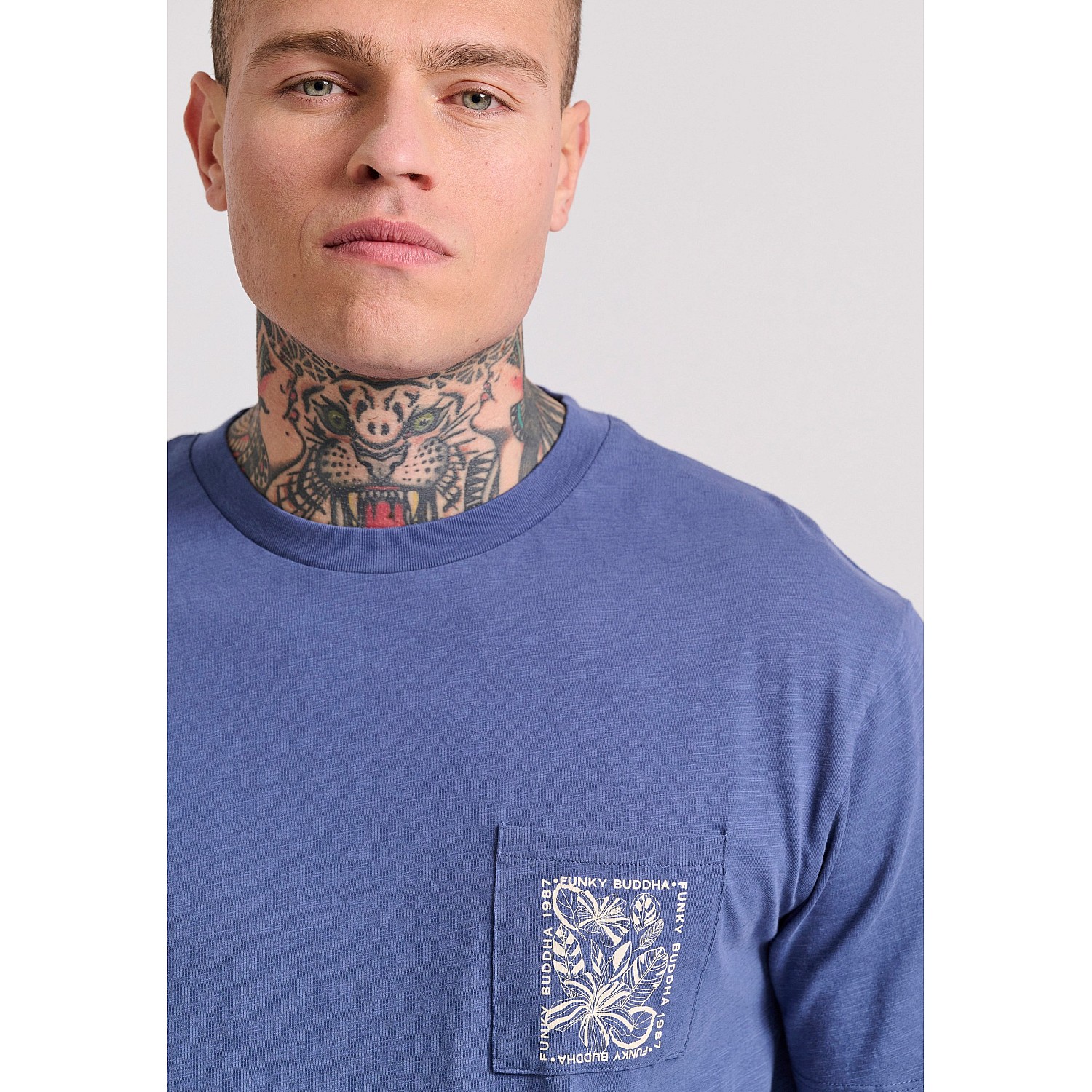 FUNKY BUDDHA Ανδρικό Relaxed Fit T-Shirt FBM009-066-04