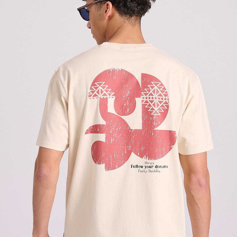FUNKY BUDDHA Ανδρικό Relaxed Fit T-Shirt FBM009-069-04