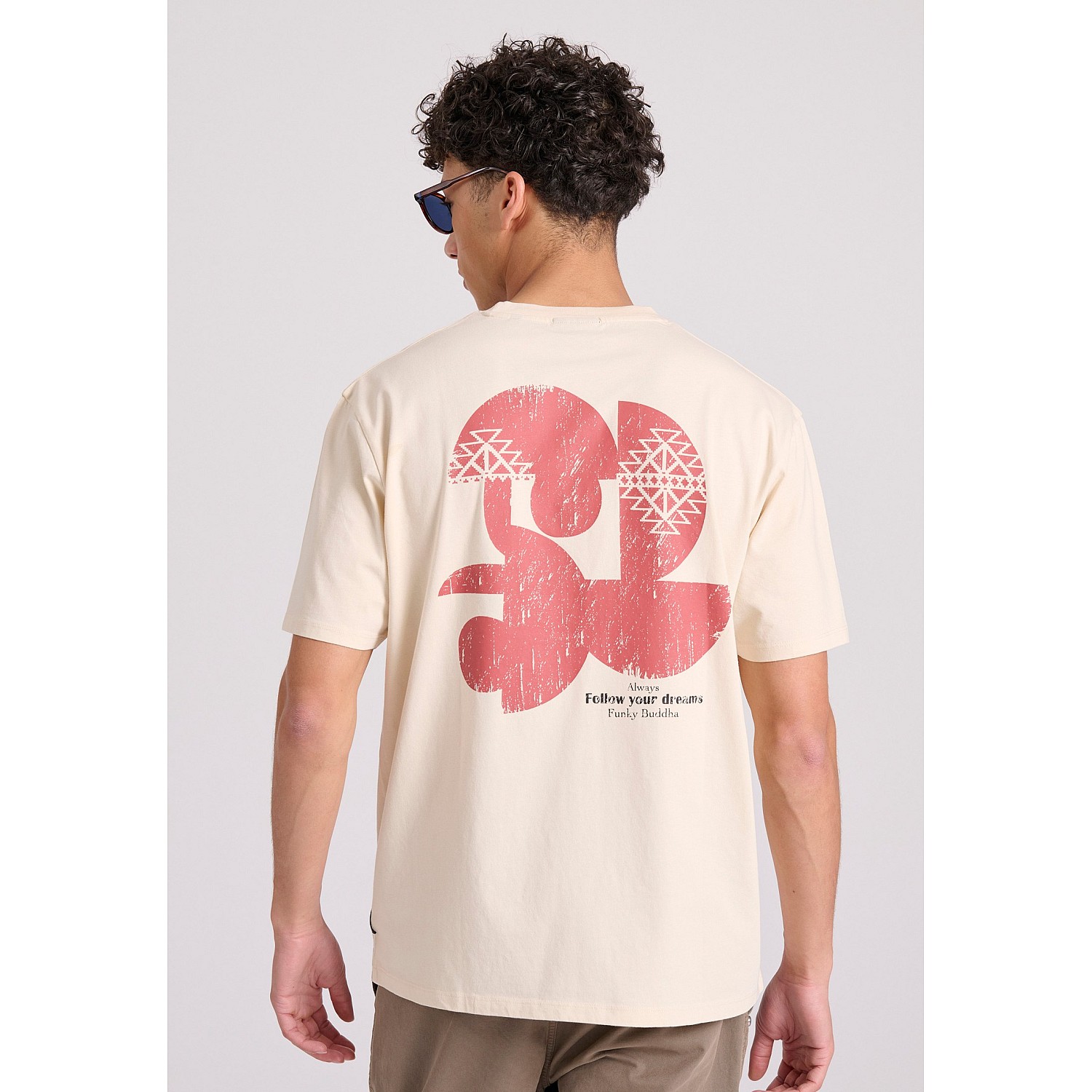 FUNKY BUDDHA Ανδρικό Relaxed Fit T-Shirt FBM009-069-04