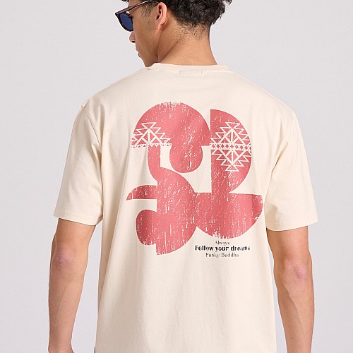 FUNKY BUDDHA Ανδρικό Relaxed Fit T-Shirt FBM009-069-04