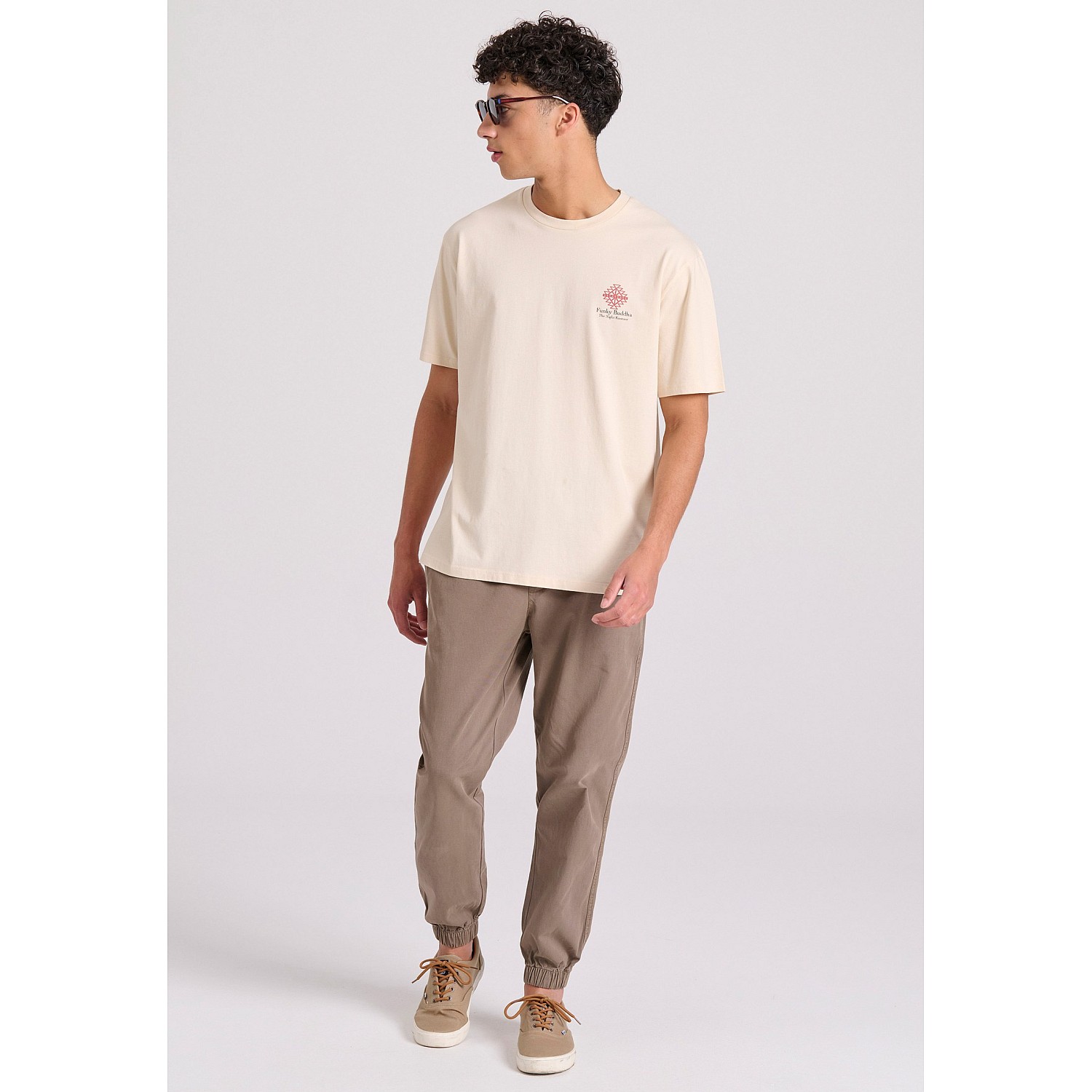 FUNKY BUDDHA Ανδρικό Relaxed Fit T-Shirt FBM009-069-04