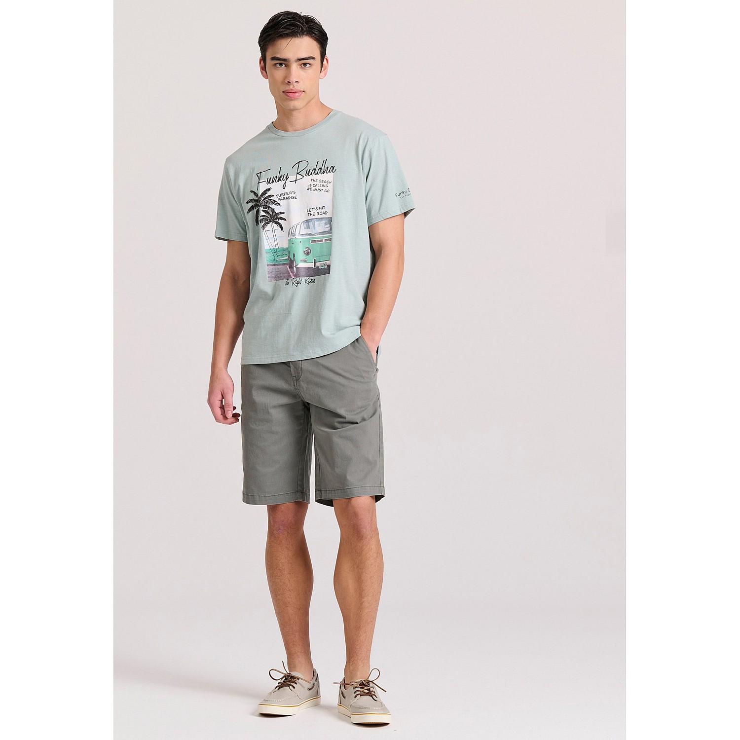FUNKY BUDDHA Ανδρικό T-Shirt FBM009-073-04