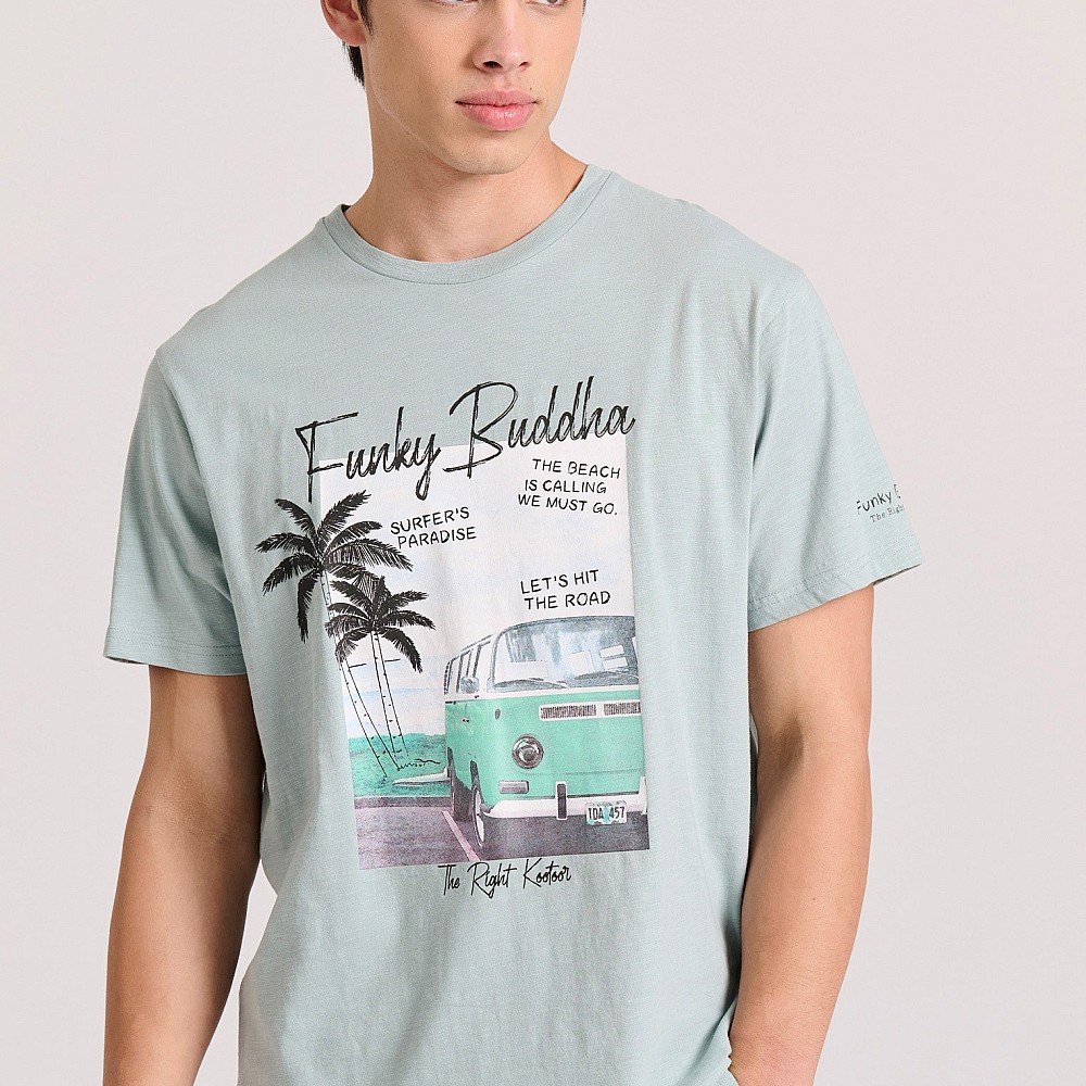 FUNKY BUDDHA Ανδρικό T-Shirt FBM009-073-04