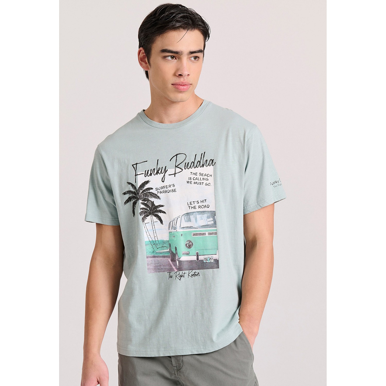 FUNKY BUDDHA Ανδρικό T-Shirt FBM009-073-04