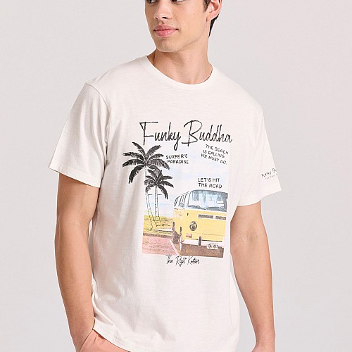 FUNKY BUDDHA Ανδρικό T-Shirt FBM009-073-04