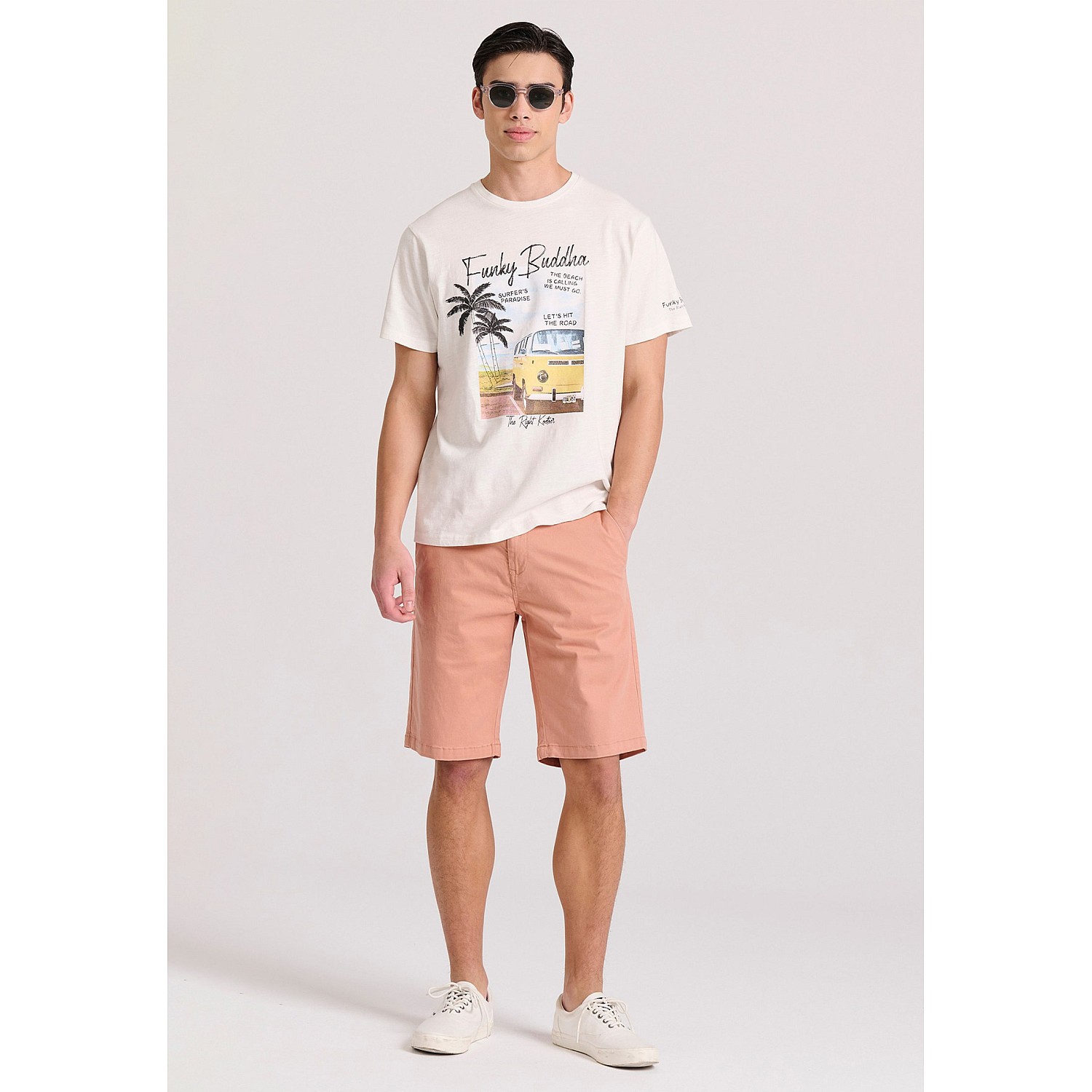 FUNKY BUDDHA Ανδρικό T-Shirt FBM009-073-04