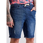 FUNKY BUDDHA Ανδρική Τζιν Βερμούδα FBM009-077-03