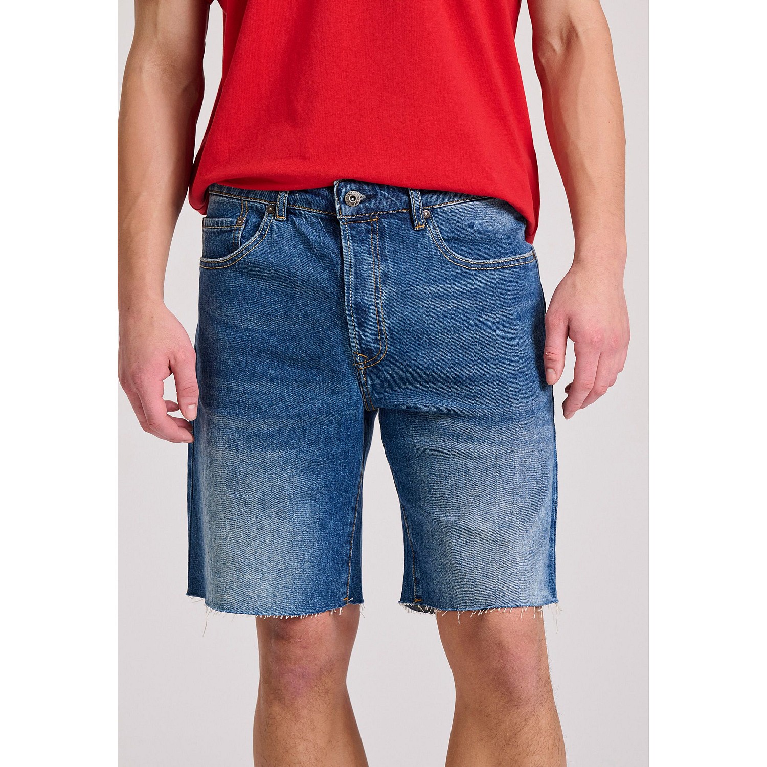 FUNKY BUDDHA Ανδρική Comfort Fit Τζιν Βερμούδα FBM009-085-03