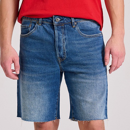 FUNKY BUDDHA Ανδρική Comfort Fit Τζιν Βερμούδα FBM009-085-03