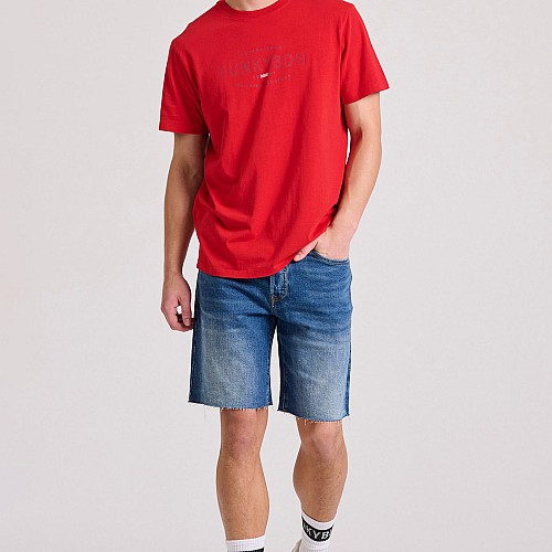 FUNKY BUDDHA Ανδρική Comfort Fit Τζιν Βερμούδα FBM009-085-03
