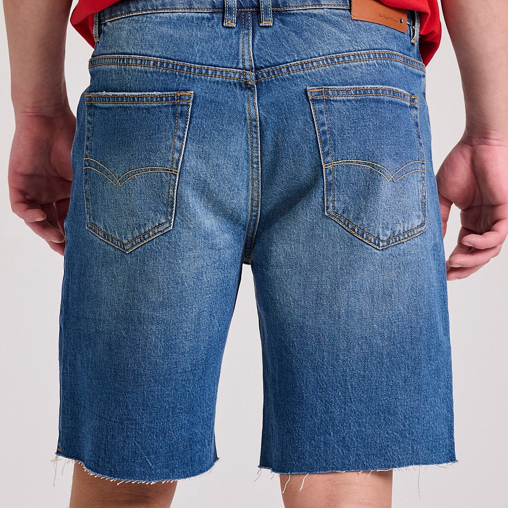 FUNKY BUDDHA Ανδρική Comfort Fit Τζιν Βερμούδα FBM009-085-03