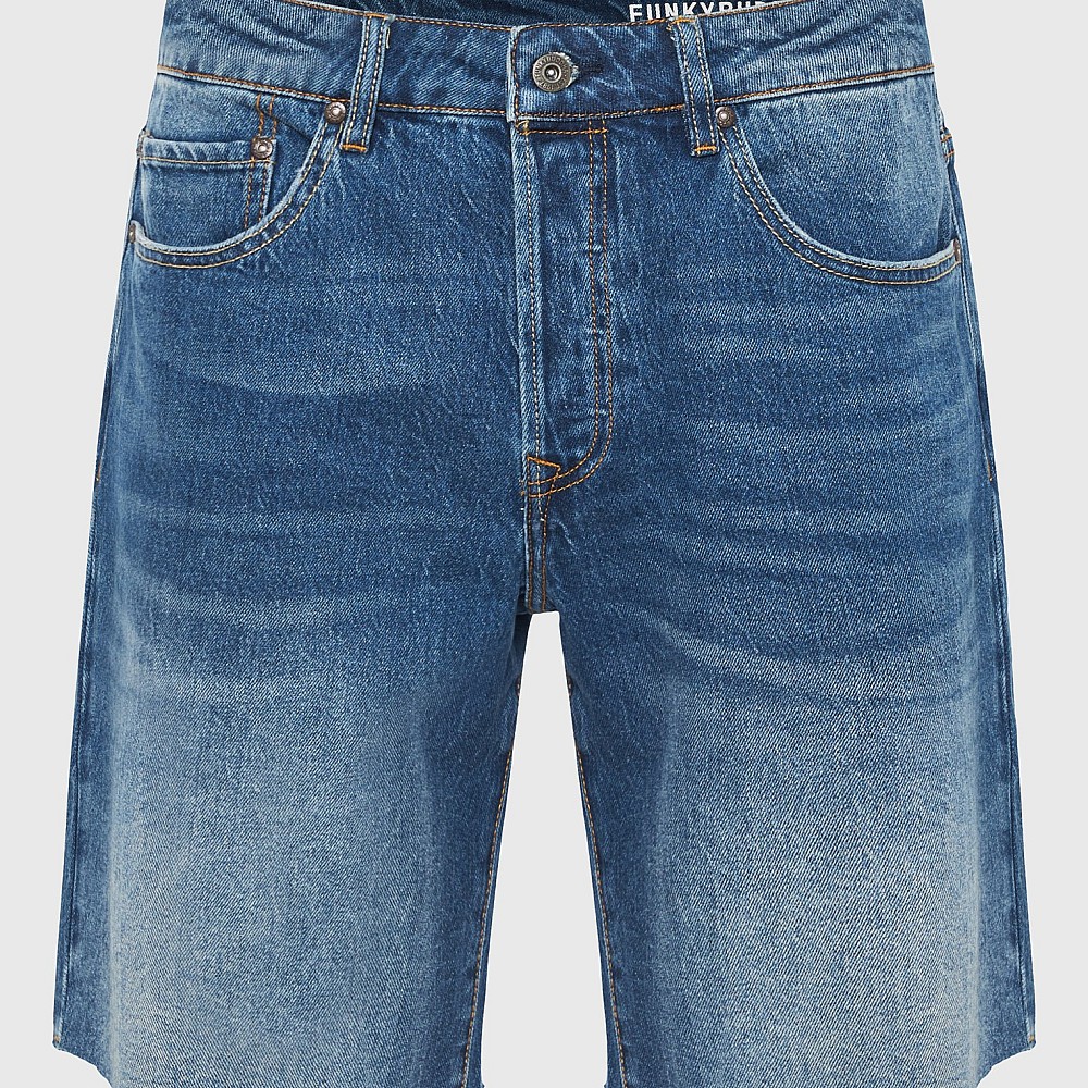 FUNKY BUDDHA Ανδρική Comfort Fit Τζιν Βερμούδα FBM009-085-03