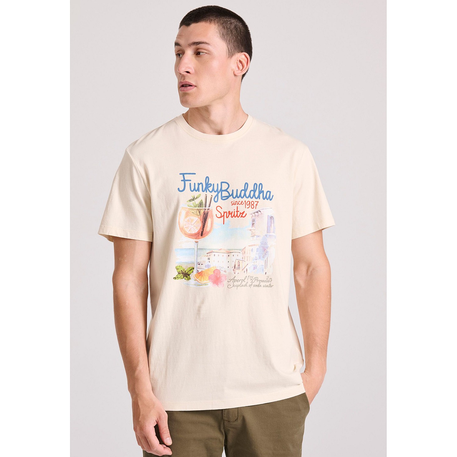 FUNKY BUDDHA Ανδρικό T-Shirt FBM009-086-04
