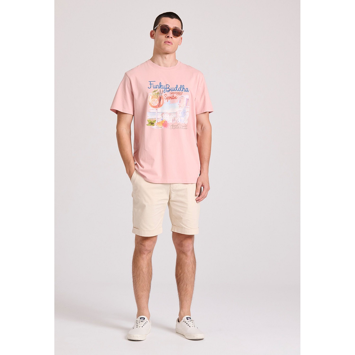 FUNKY BUDDHA Ανδρικό T-Shirt FBM009-086-04