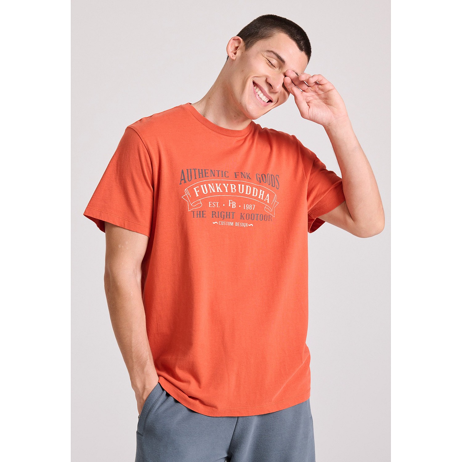 FUNKY BUDDHA Ανδρικό T-Shirt FBM009-093-04