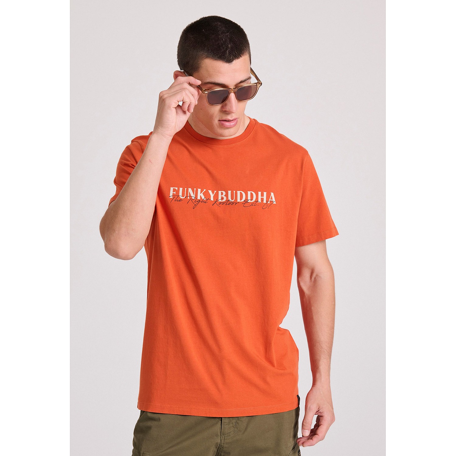 FUNKY BUDDHA Ανδρικό T-Shirt FBM009-095-04
