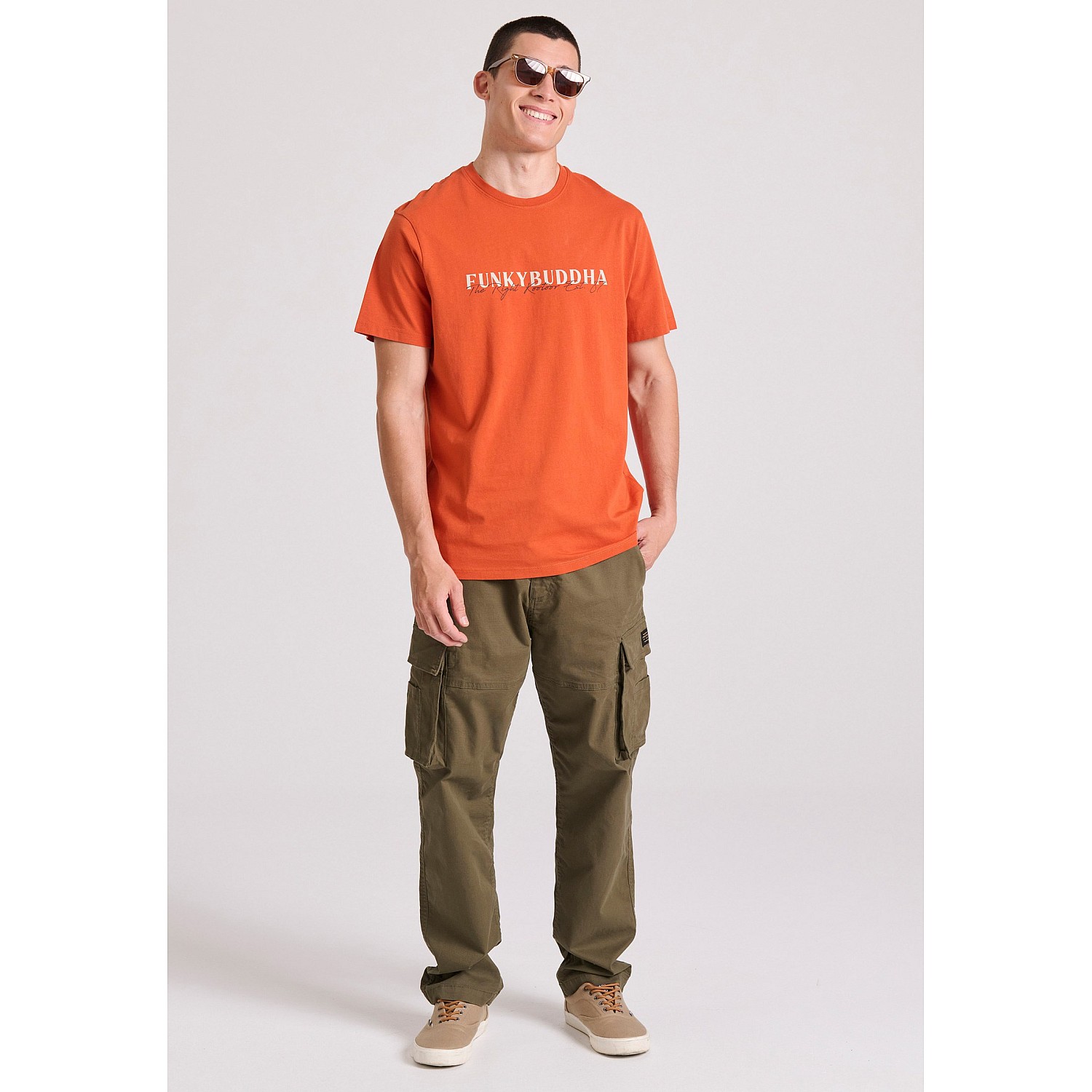 FUNKY BUDDHA Ανδρικό T-Shirt FBM009-095-04