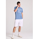 FUNKY BUDDHA Ανδρικό T-Shirt Με Branded Retro Τύπωμα FBM009-097