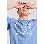 FUNKY BUDDHA Ανδρικό T-Shirt Με Branded Retro Τύπωμα FBM009-097