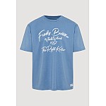 FUNKY BUDDHA Ανδρικό T-Shirt Με Branded Retro Τύπωμα FBM009-097