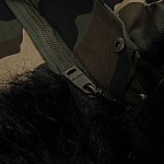 CAVALIERI Μπουφάν Μακρύ με Κουκούλα Εμπριμέ K732