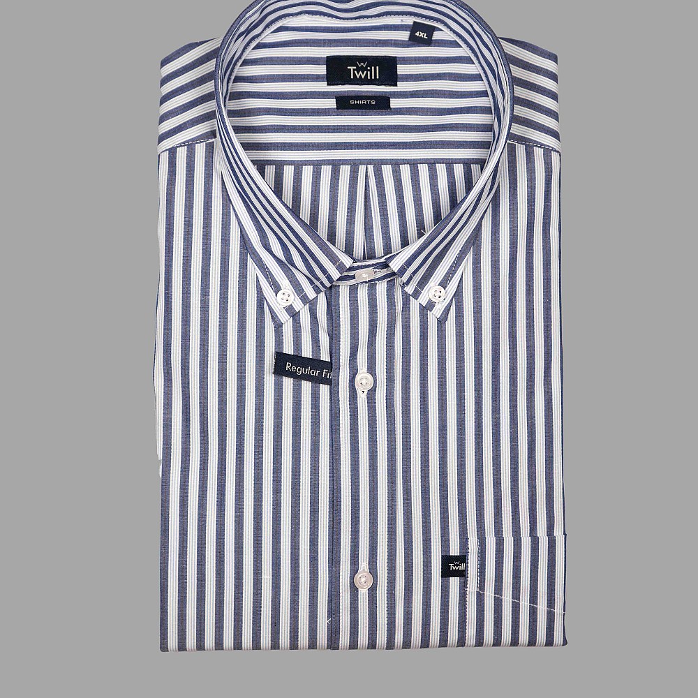 Twill Ανδρικό Πουκάμισο SPORT M.M 100% COTTON ΡΙΓΑ