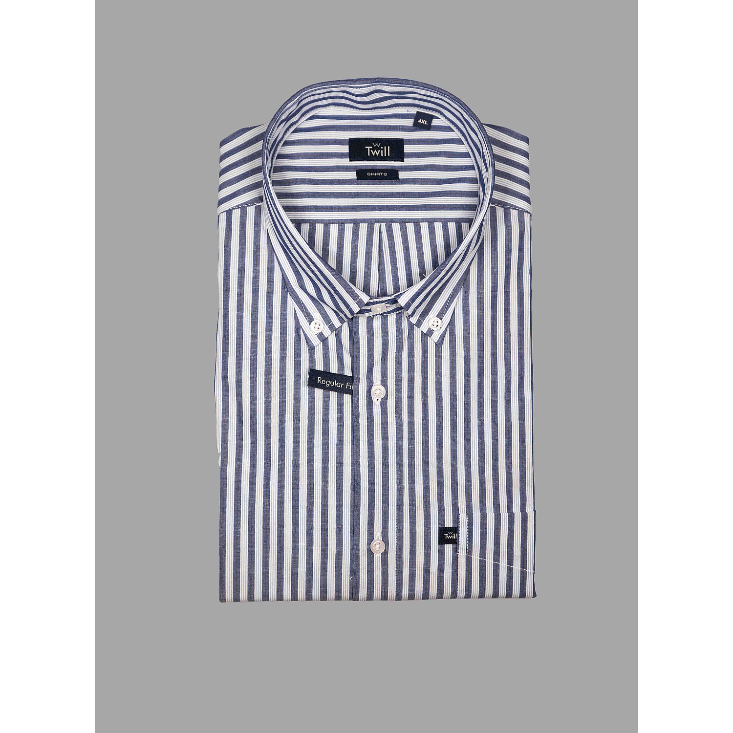 Twill Ανδρικό Πουκάμισο SPORT M.M 100% COTTON ΡΙΓΑ
