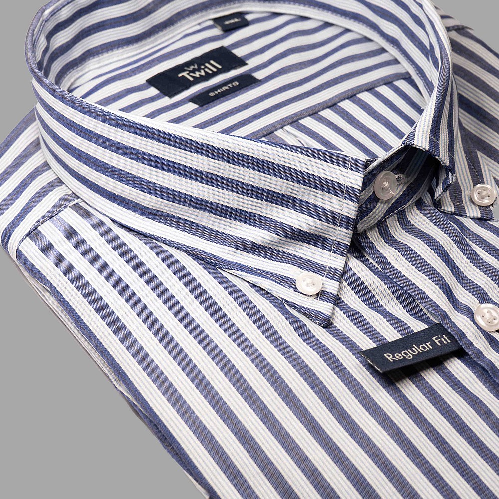 Twill Ανδρικό Πουκάμισο SPORT M.M 100% COTTON ΡΙΓΑ
