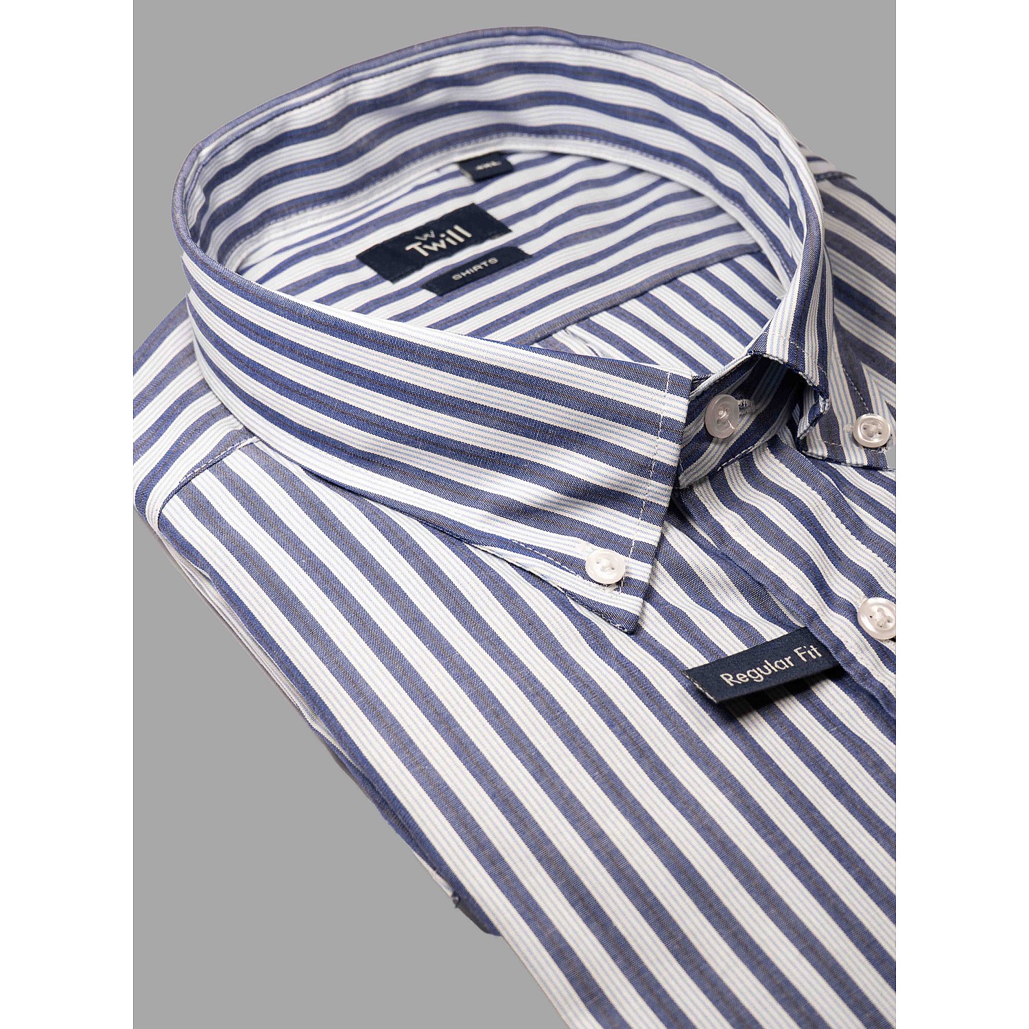 Twill Ανδρικό Πουκάμισο SPORT M.M 100% COTTON ΡΙΓΑ