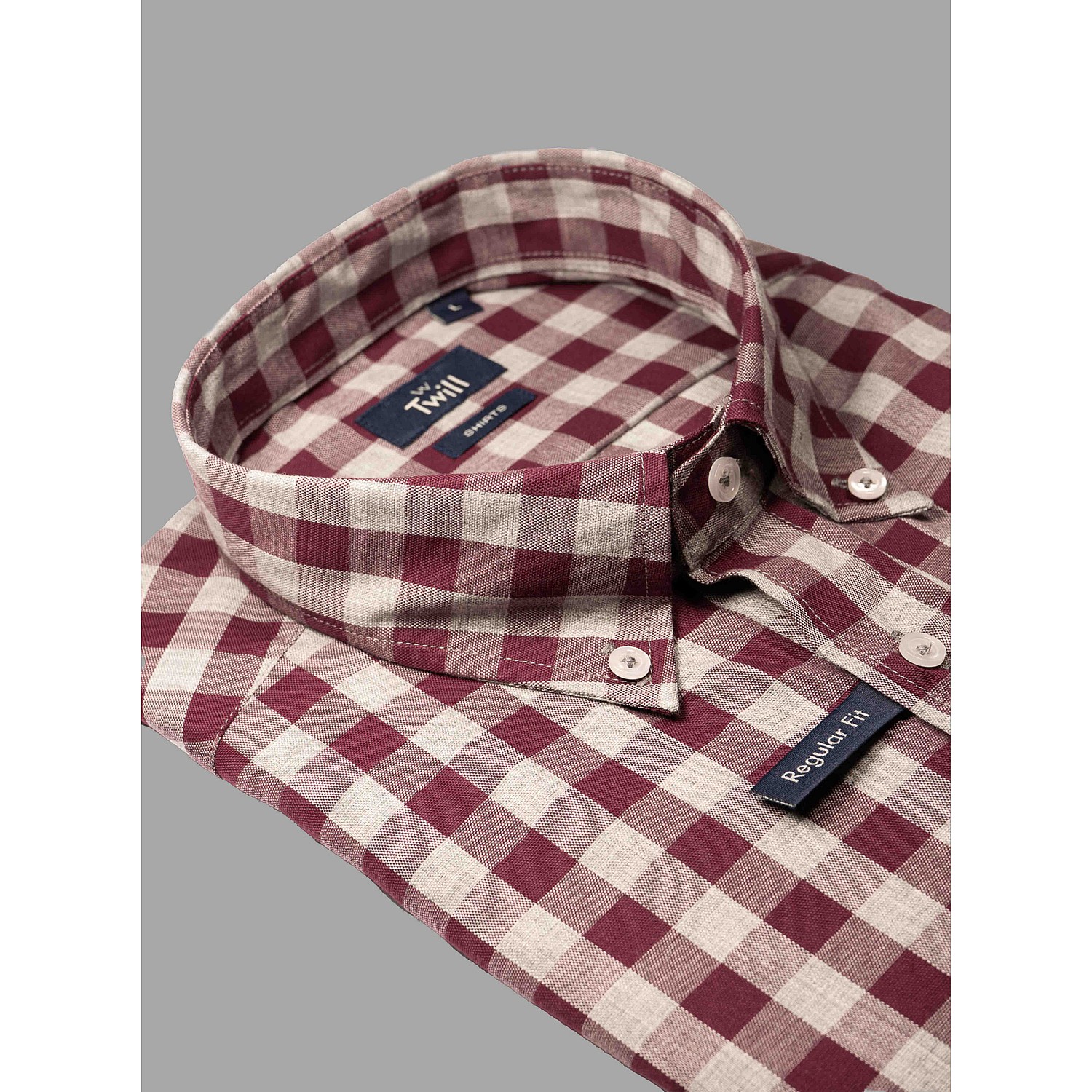 Twill Ανδρικό Button Down Sport Πουκάμισο Μ.Μ