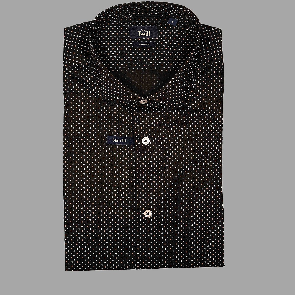 Twill Ανδρικό Πουκάμισο SPORT M.M 97% COTTON 3% ELASTAN ΣΧΕΔΙΑ
