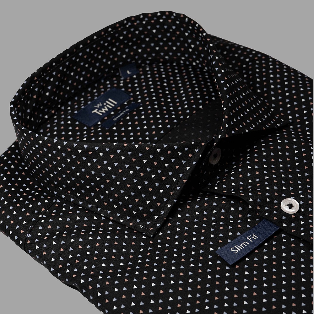 Twill Ανδρικό Πουκάμισο SPORT M.M 97% COTTON 3% ELASTAN ΣΧΕΔΙΑ