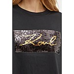 KARL JEANS Γυναικεία Μπλούζα Κ.Μ. Reversible Sequins 12345