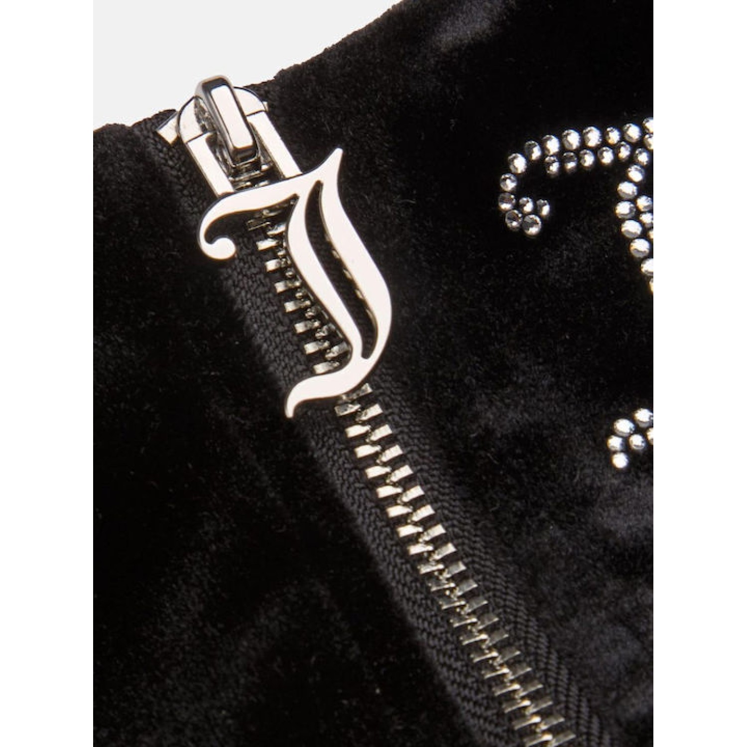 Juicy Couture Γυναικεία Μπλούζα Βελούδινη Αμάνικη με Φερμουάρ