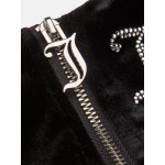 Juicy Couture Γυναικεία Μπλούζα Βελούδινη Αμάνικη με Φερμουάρ