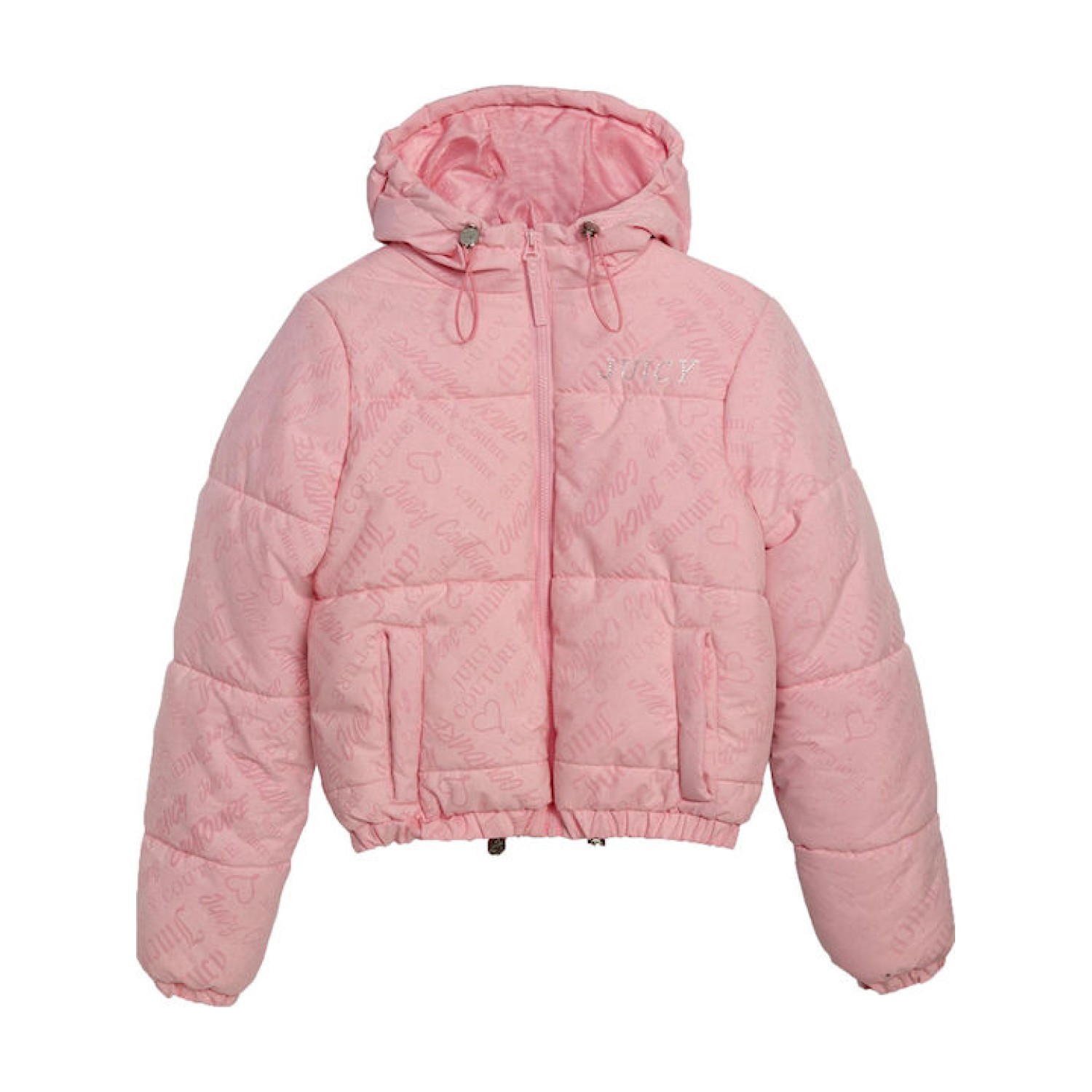Juicy Couture Κοντό Γυναικείο Puffer Μπουφάν για Χειμώνα