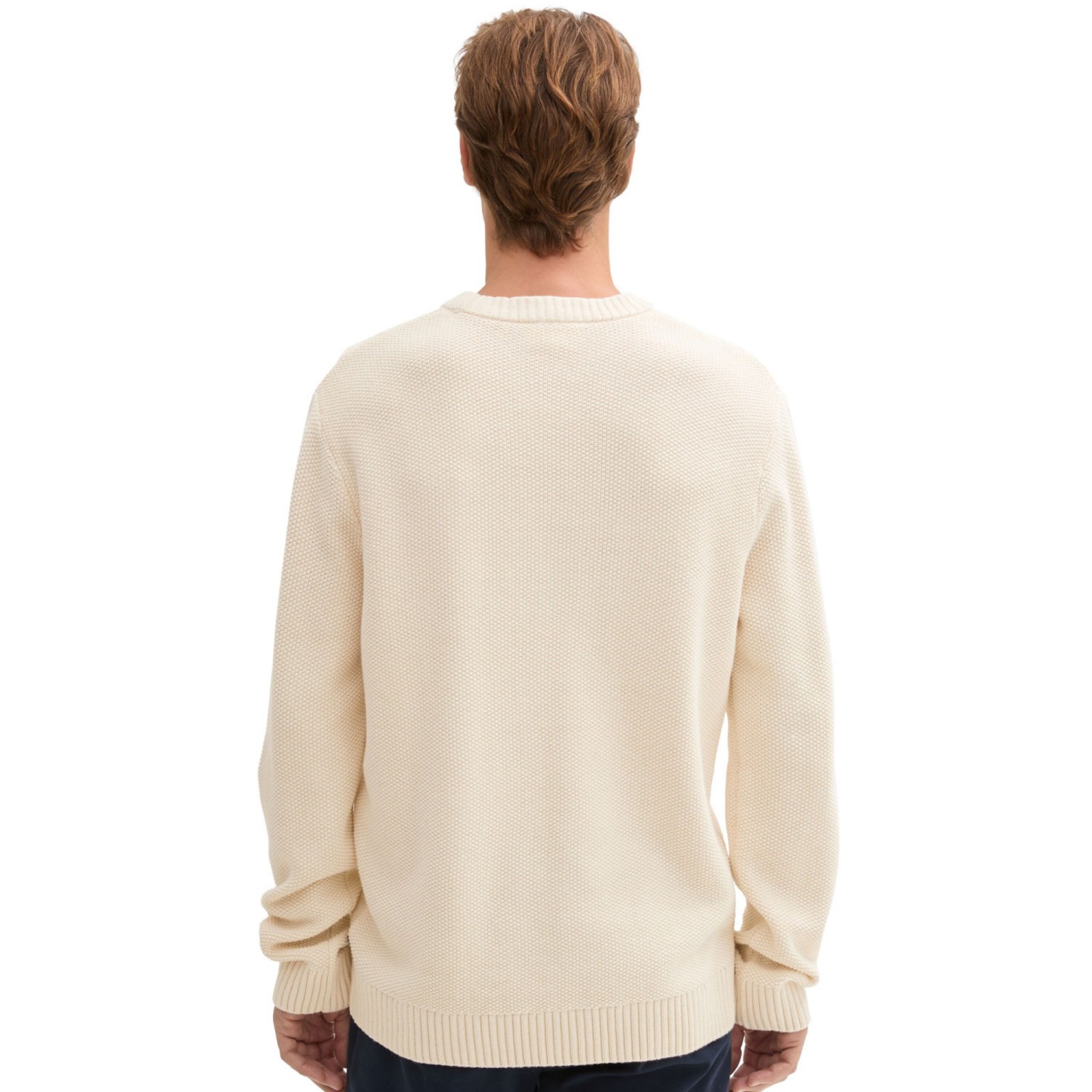 TOM TAILOR Ανδρική Πλεκτή Μπλούζα Cable Crewneck