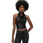 SUPERDRY Γυναικεία Μπλούζα Bout Cowl Halter Neck
