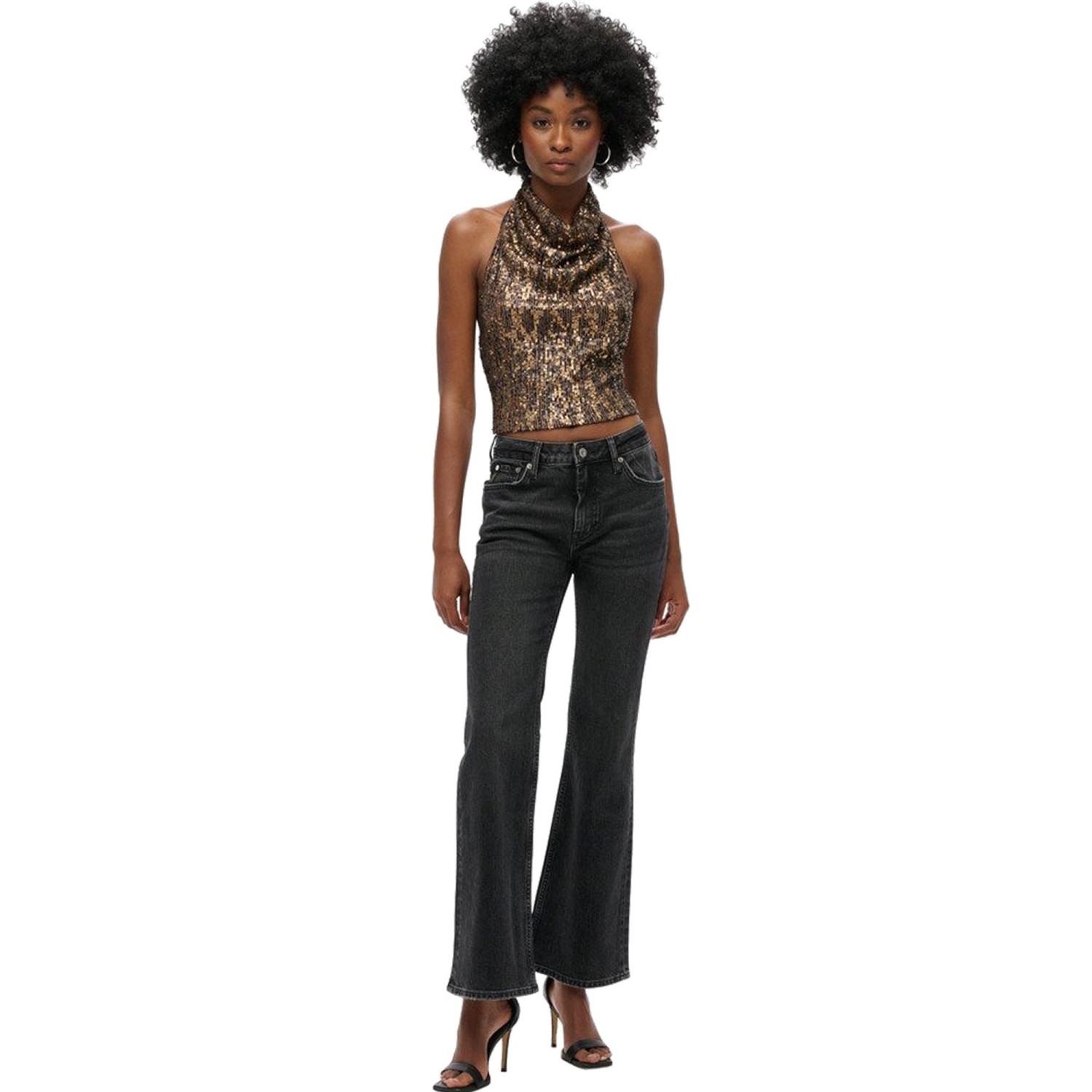 SUPERDRY Γυναικεία Μπλούζα Bout Cowl Halter Neck