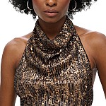 SUPERDRY Γυναικεία Μπλούζα Bout Cowl Halter Neck