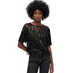 SUPERDRY Γυναικεία Μπλούζα Bout Sheer σε Στυλ Μακό