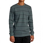 RVCA Μπλούζα DAYSHIFT THERMAL STRIPE LS Πλεκτό Ανδρικό