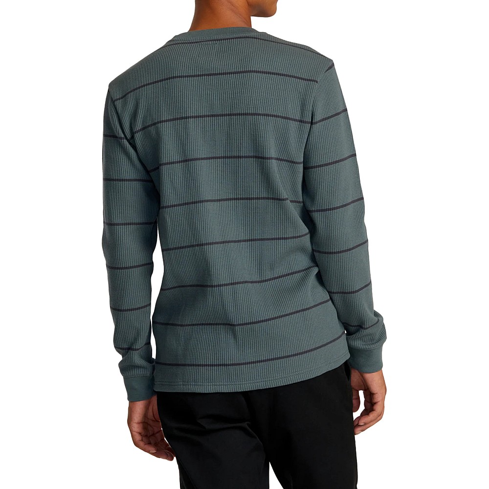 RVCA Μπλούζα DAYSHIFT THERMAL STRIPE LS Πλεκτό Ανδρικό